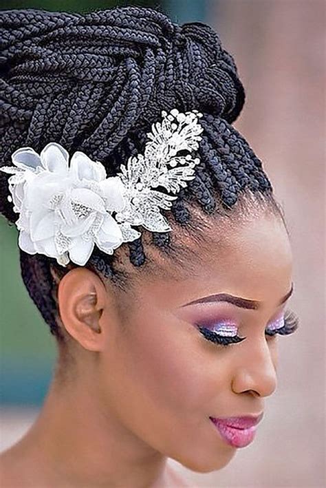 Pin By Chochair On Darling Braids Braided Hairstyles For Wedding Black Wedding Hairstyles