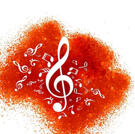 Red Music Background Free Vector