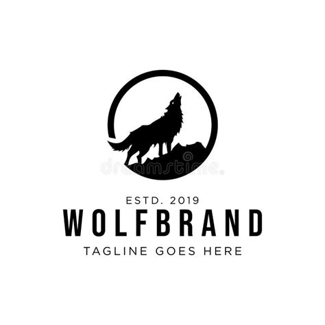 Howling Wolf Stock Vector Illustration Of Symbol White 35737668