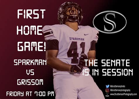 Sparkmansenators On Twitter Tonight Is The Night Our First Home Game Come Out And Cheer On