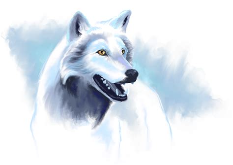 Winter Wolf Digital Art 2050x1450 Rart