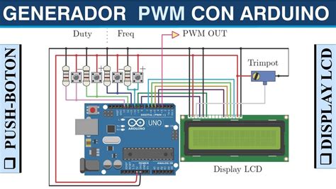 Generador De Señal Pwm Con Arduino Con Pantalla Lcd Y Pulsadores