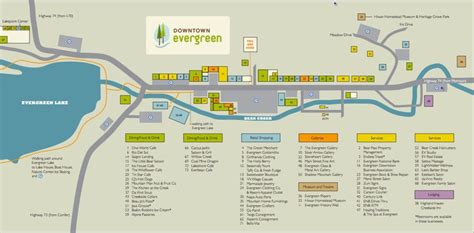 Evergreen Downtown Map Evergreen Colorado Map Downtown