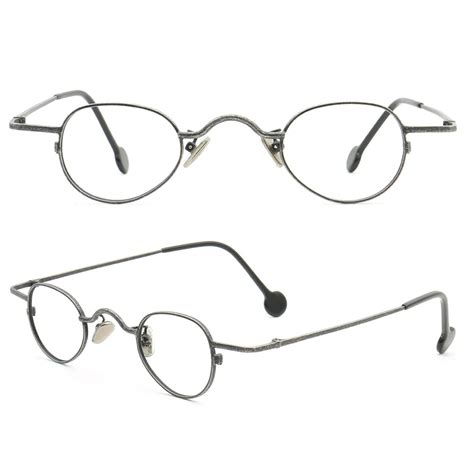 Round Women Vintage Metal Eyeglass Frame Men Optical Glasses Frame Retro Nerd Oval Lightweight