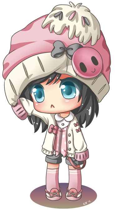 Oversized Hat By Cupkik On Deviantart Cute Anime Chibi Kawaii Chibi