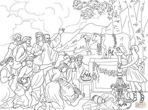 Brilliant Picture Of The Golden Calf Coloring Page