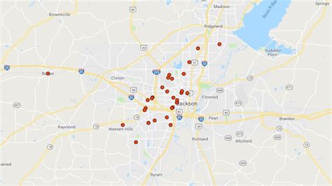 Jackson Homicide Map 32 Killed And Counting In 2019