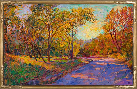 Autumn Dawn Contemporary Impressionism Landscape Oil Paintings For