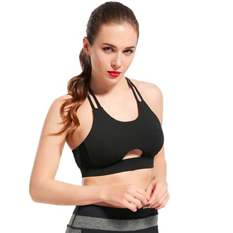 Top Outdoor Sport Sexy Women Yoga Top Bra Comfortable Quick Drying Shake Proof Push Up Seamless