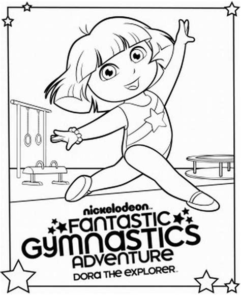Pics Photos Gymnastic Coloring Pages From Preschool Pictures Dora