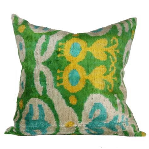 Rize Velvet Ikat | Pillows, Green pillows, Custom pillows