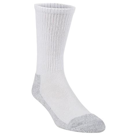 X Large Working Series White Cotton Crew Sock Mens Size 12
