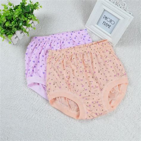 free shipping ladies underwear big yards tall waist briefs female loose cotton shorts in the