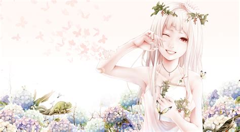 Wallpaper Illustration Flowers Anime Spring Romance Art Flower