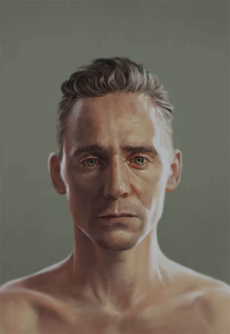 Tom Hiddleston Actor Men Fan Art Simple Background Artwork