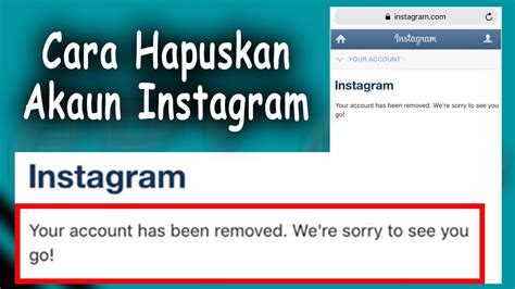 Check spelling or type a new query. cara delete akaun instagram terbaru 2020 - YouTube