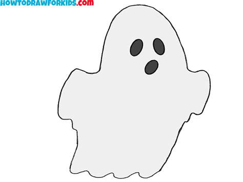 How To Draw A Ghost Easy Drawing Tutorial For Kids