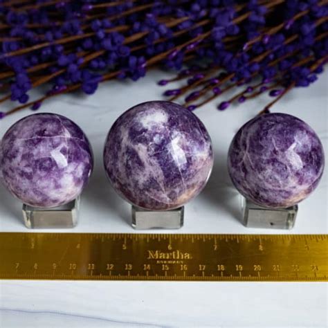 Lepidolite Spheres The Crystal Apothecary Co
