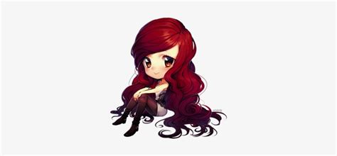 Chibi Girl Red Hair Transparent Png 300x312 Free Download On Nicepng