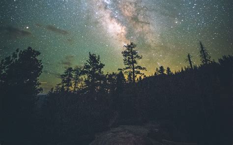 Download Wallpaper 1920x1200 Yosemite Valley Starry Sky Milky Way