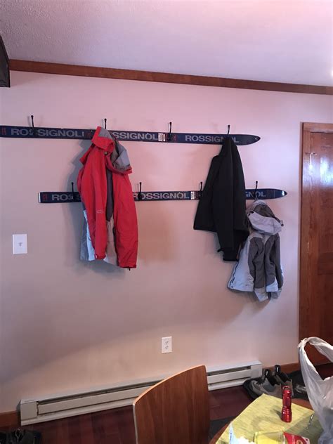Ski Coat Rack For Mountain Cabin Ski Decor Ski Coat Home