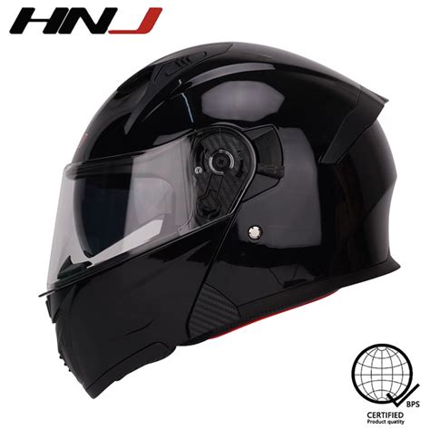 Hnj 937 Plain Full Face Motorcycle Dual Visor Modular Helmet Women