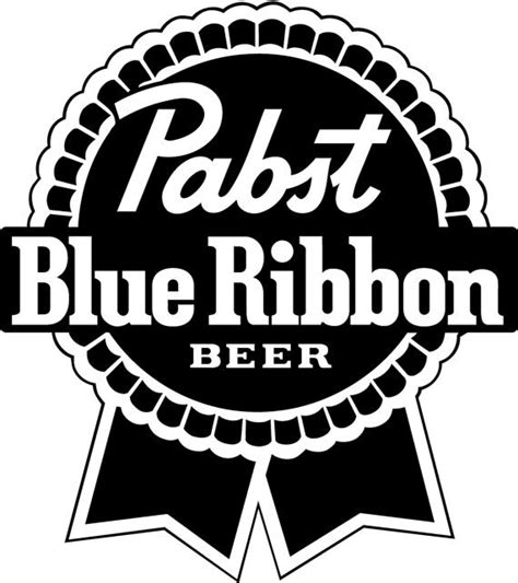 Pabst Blue Ribbon Beer Logo Vinyl Decal Sticker