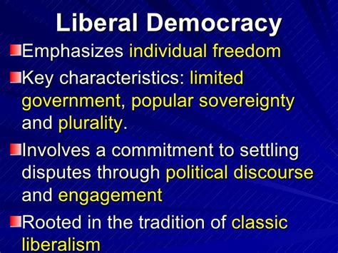 Advantages And Disadvantages Of Liberal Democracy