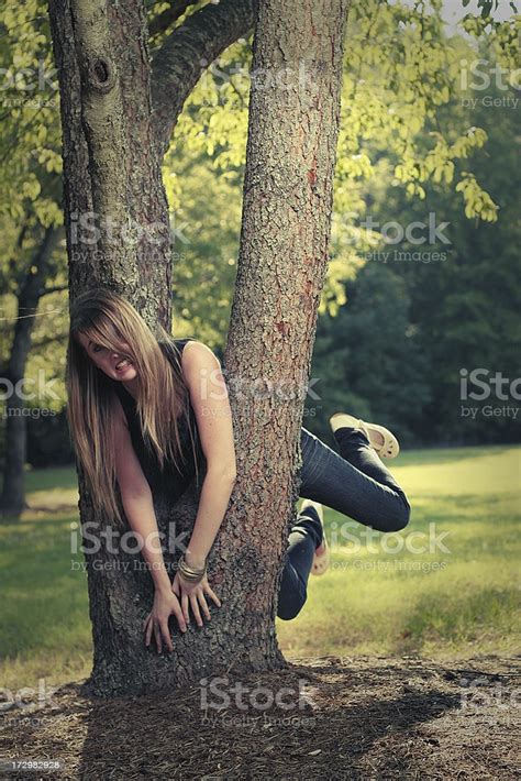 Ch.005 no mercy for captured preys!! Girl Stuck In Tree Front Stock Photo - Download Image Now ...