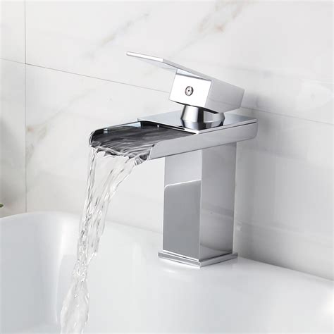 Shop for bathroom waterfall faucets at walmart.com. Elite Single Handle Bathroom Sink Waterfall Faucet ...