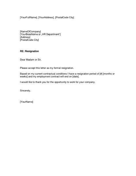 Employee Resignation Letter To Hr Samples And Templates Download