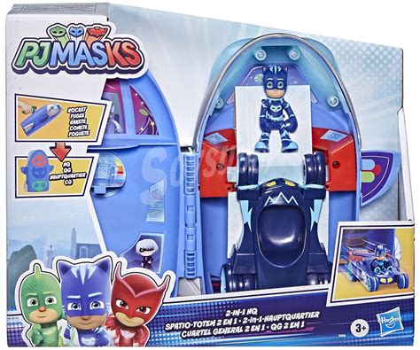 Pjmasks Escenario De Juego Mini Cuartel General 2 En 1 Transformable En