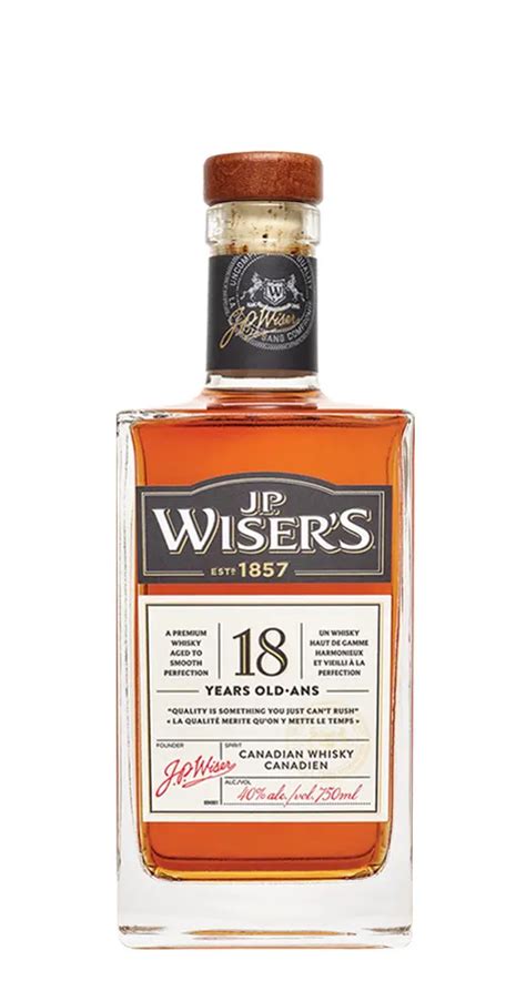 j p wiser s 18 year old canadian whisky j p wiser s