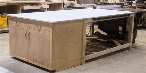 Table Saw Outfeed Table With Storage Cabinet Kreg Tool