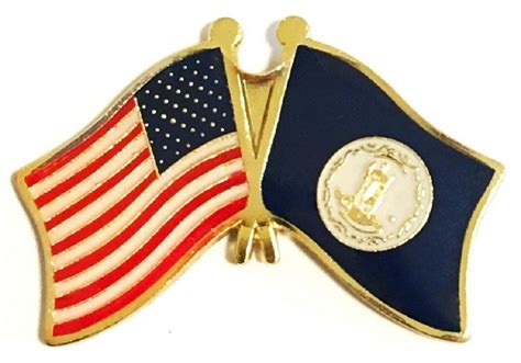 Virginia Flag Lapel Pin State Single And Double Flag Pins On Sale
