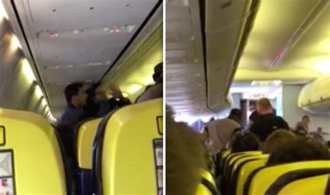 Ryanair Viral Video Captures Moment Fight Breaks Out And Armed Police Storm Plane Travel News