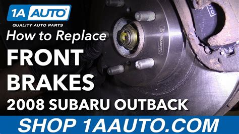 How To Replace Front Brake Pads Rotors 2006 09 Subaru Outback 1a Auto