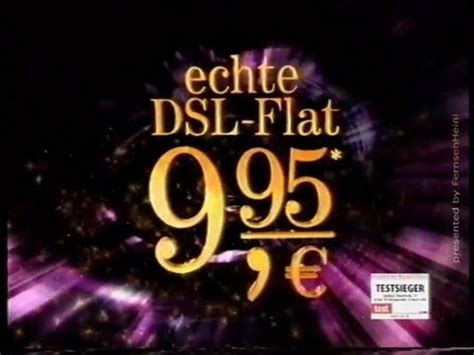 Sono disponibili sia in versione solo internet, sia con l'aggiunta. Telekom Werbung - Mit echter DSL Flat / Juli 2005 - YouTube