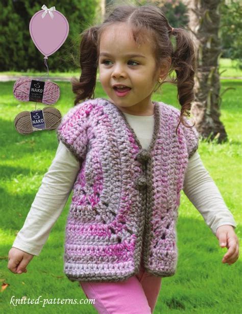 Girls Vest Crochet Pattern Free Crochet Vest Pattern Free Crochet