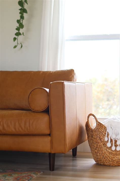 Sven Charme Tan Sofa Living Room Inspiration Home Design Decor Mid