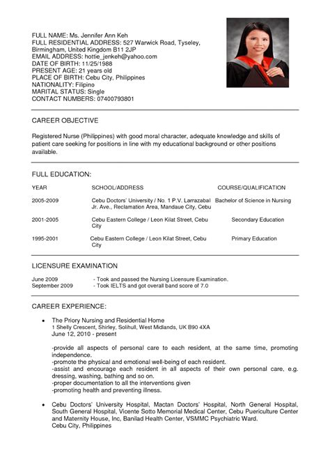 Career summary for cv bd. Resume Nurses Sample | Sample Resumes