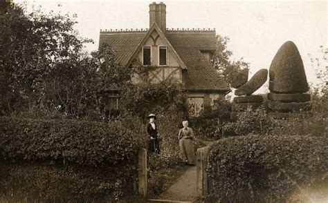 Outside Their House C 1900 1910s Country Cottage Decor Garden