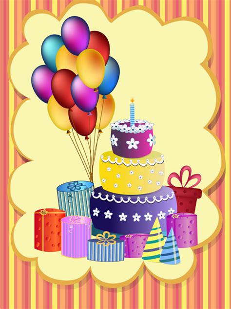 Maybe you would like to learn more about one of these? Cute happy birthday greeting card vector 02 free download