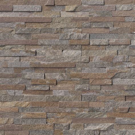 Msi Amber 6 X 24 Natural Stone Stacked Stone Tile And Reviews Wayfair