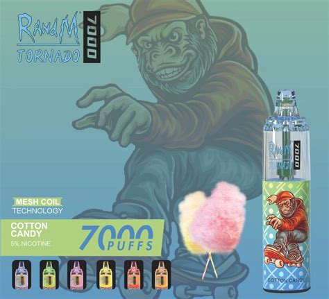 Randm Tornado 7000 Puffs Disposable Vape Cotton Candy