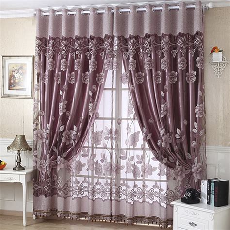 Nk Home 1 Pcs Luxury Elegant Sheer Curtains L 25 M X W 1m 985