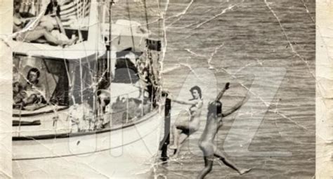 John F Kennedy On A Boat Filled With Naked Women