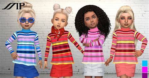Martyp Mp Toddler Stripes Top By Martyp Sims 4 Updates ♦ Sims 4