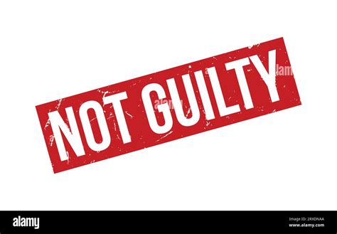 Not Guilty Rubber Stamp Seal Vector Stock Vector Image And Art Alamy