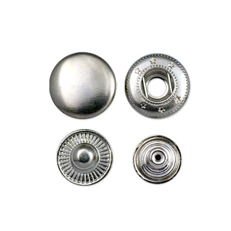 15mm Spring Snap Fastener Functional Metal Buttons Manufacturer